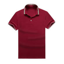 Casual Brand Men Polo Shirt Solid Color Beaded Lapel T-Shirt